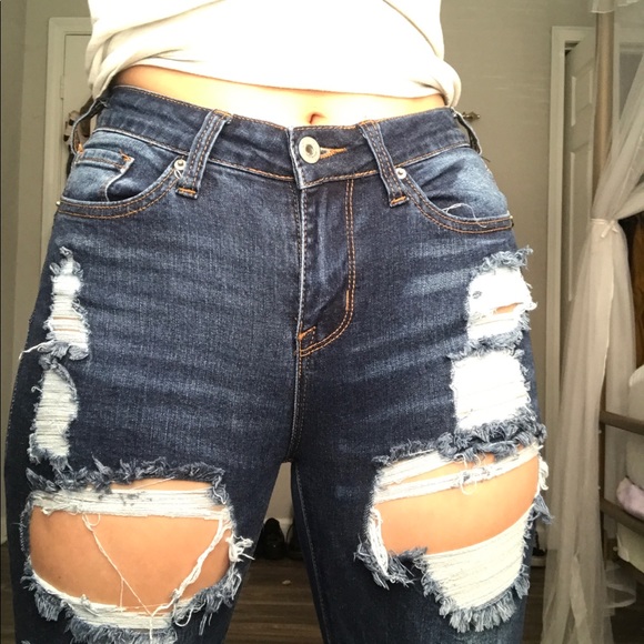 Skinny ripped jeans - Picture 2 of 3